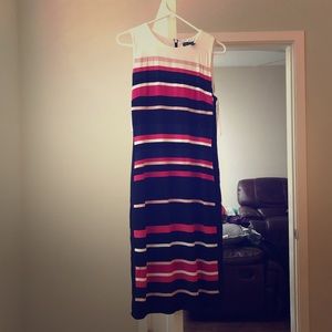 Mid length striped dress